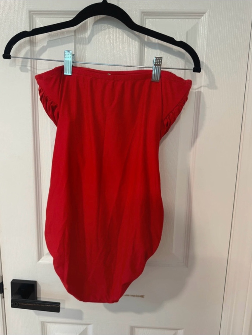 J. Crew Gemma Red Strapless Bandeau One-Piece swimsuit - Picture 4 of 6
